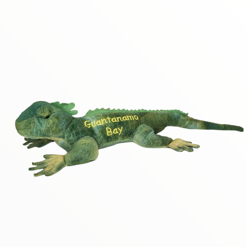 Fiesta Iguana Guantanamo Bay Plush Stuffed Animal Green Lizard Toy 22" Souvenir